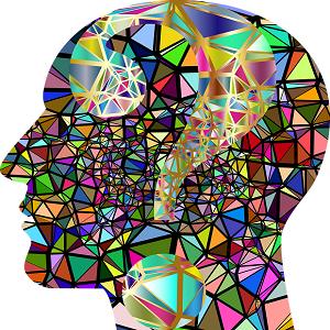 tête multicolore